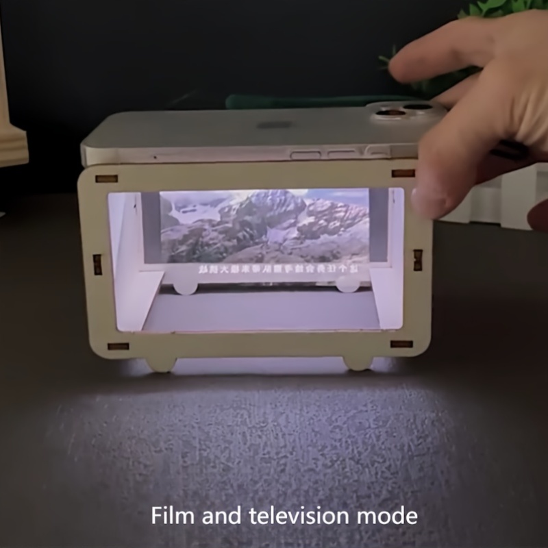 Home Cinema Experience - DIY 3D 홀로그램 휴대폰 프로젝터 미니