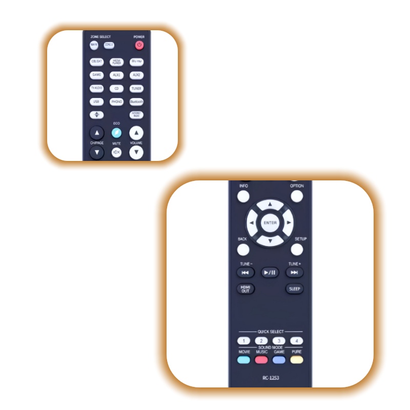 Home Cinema Denon - Denon AVR-S660H AVR-S760H AVR-X2800H용 RC-1253 범용