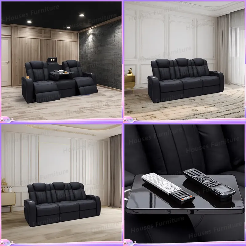 Home Cinema Recliners - 가죽 리클라이너 소파 홈시어터 시네마 의자