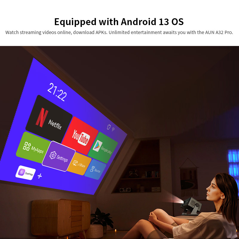 AUN 안드로이드 프로젝터 A32 Pro 미니 시네마  - Home Cinema Mini 리뷰 및 가격