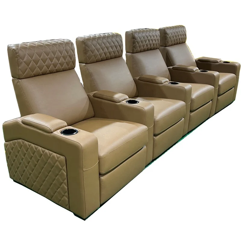 새로운 디자인 홈 시네마 시트, 진짜 가죽 극장 소파, - Home Cinema Recliners 리뷰 및 가격