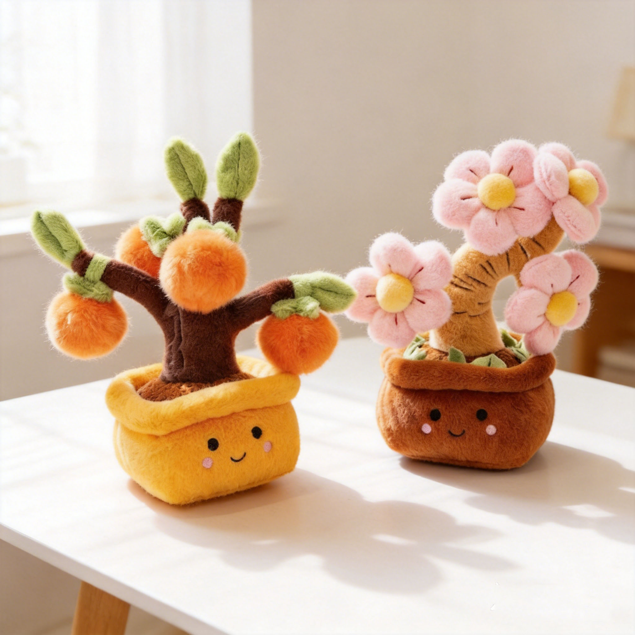 25cm 귀여운 화분에 담긴 봉제인형 부드러운 감 사과 - Home Cinema Apple 리뷰 및 가격