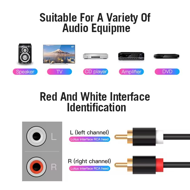 듀얼 RCA 케이블 HIFI 스테레오 2 RCA to  - Home Cinema Amplifier 리뷰 및 가격