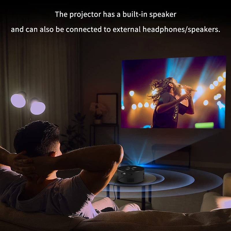 휴대용 미니 프로젝터, 1920*1080P HD 프로젝 - Home Cinema Projector Xiaomi 리뷰 및 가격