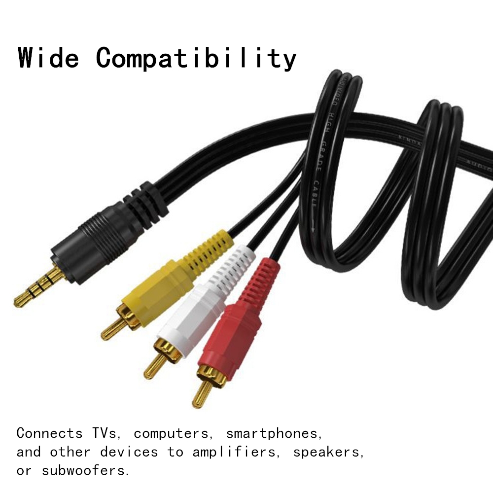 3.5mm ~ 3 RCA 오디오 비디오 케이블 TV 증 - Home Cinema Amplifier 리뷰 및 가격