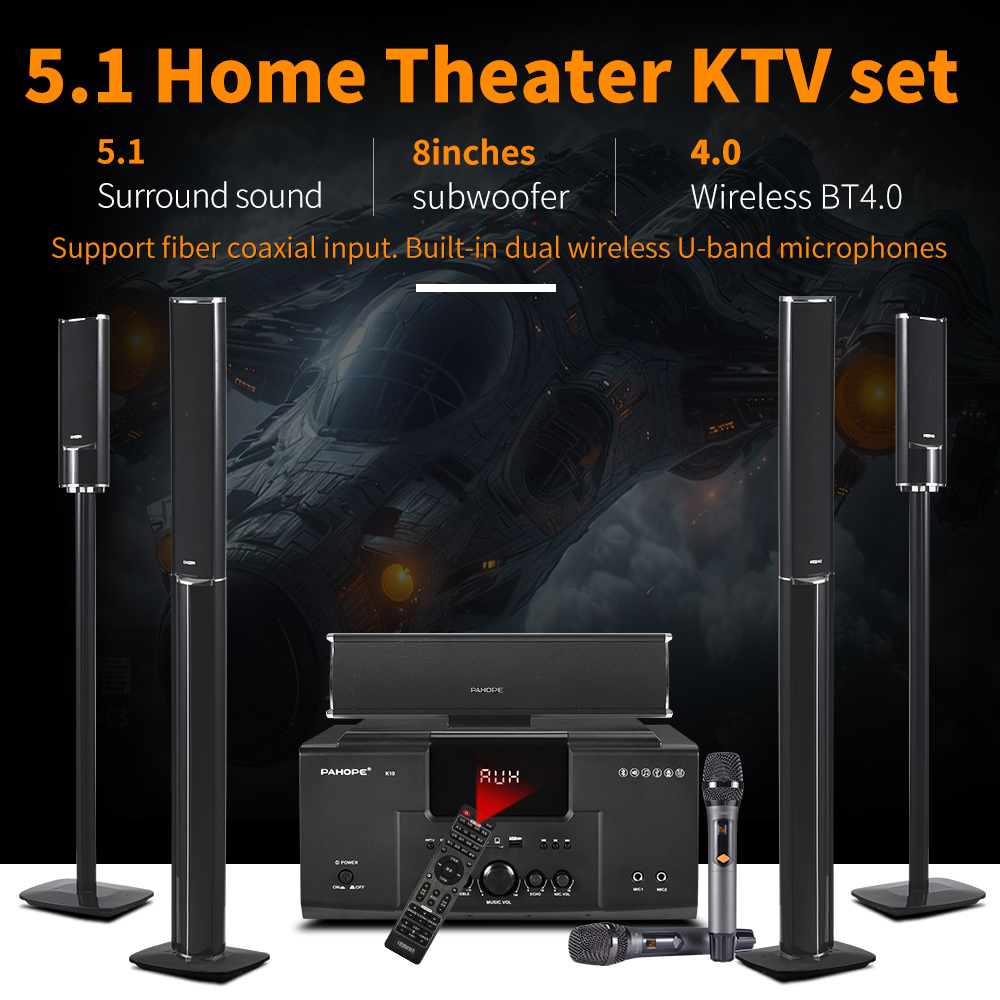 5.1 서라운드 홈 시어터 시스템 노래방 USB 무선  - Home Cinema Xlr 리뷰 및 가격