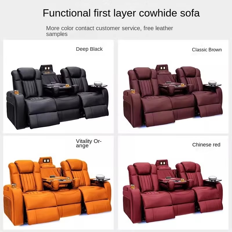 가죽 리클라이너 소파 세트, 전동 리클라이너 홈시어터  - Home Cinema Recliners 리뷰 및 가격