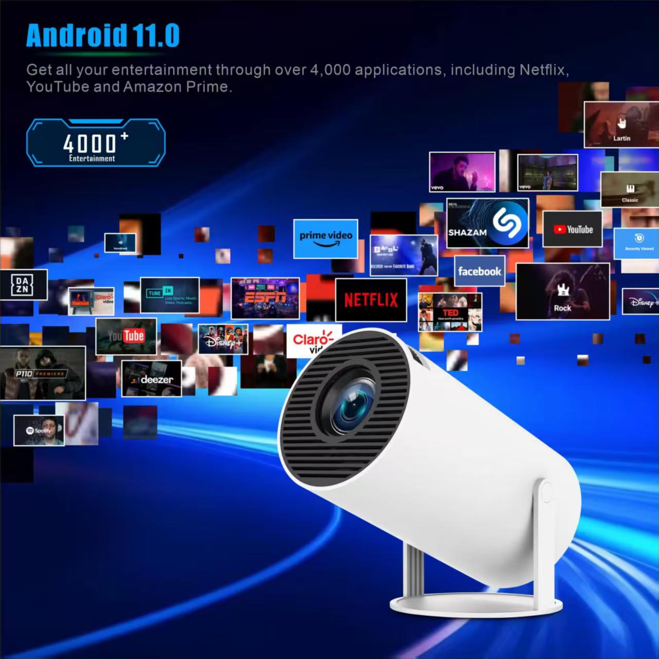 미니 HY300 휴대용 프로젝터 안드로이드 11 720 - Home Cinema Mini 리뷰 및 가격