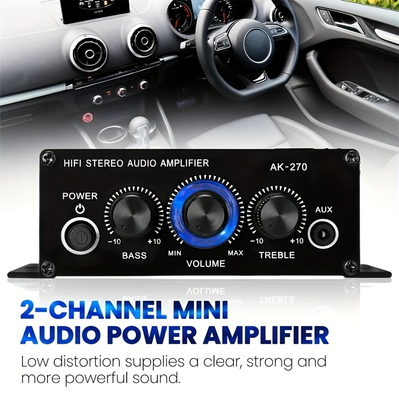 AK-270 400W 미니 파워 앰프 12V/24V 2 - Home Cinema Amplifier 리뷰 및 가격