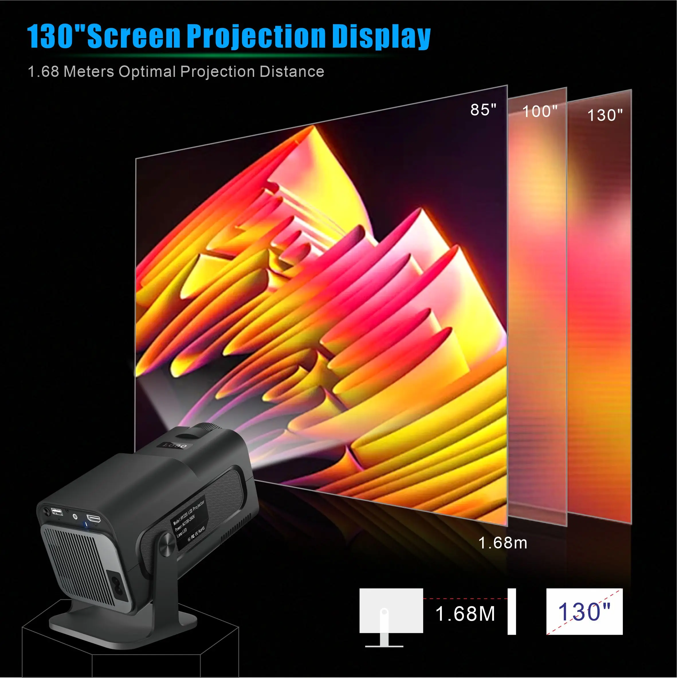 살랑에 HY320 미니 프로젝터 720P 프리스타일 ( - Home Cinema Projector Xiaomi 리뷰 및 가격