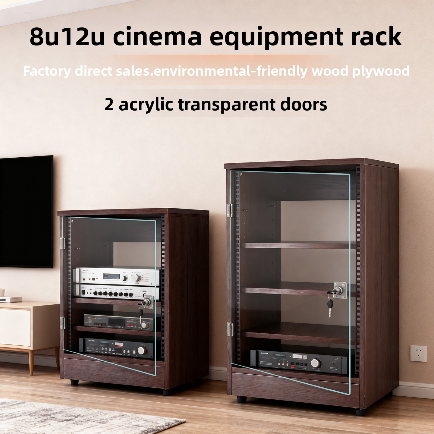 전면 투명 도어 8U - 16U 앰프 캐비닛 가정용 K - Home Cinema Amplifier 리뷰 및 가격