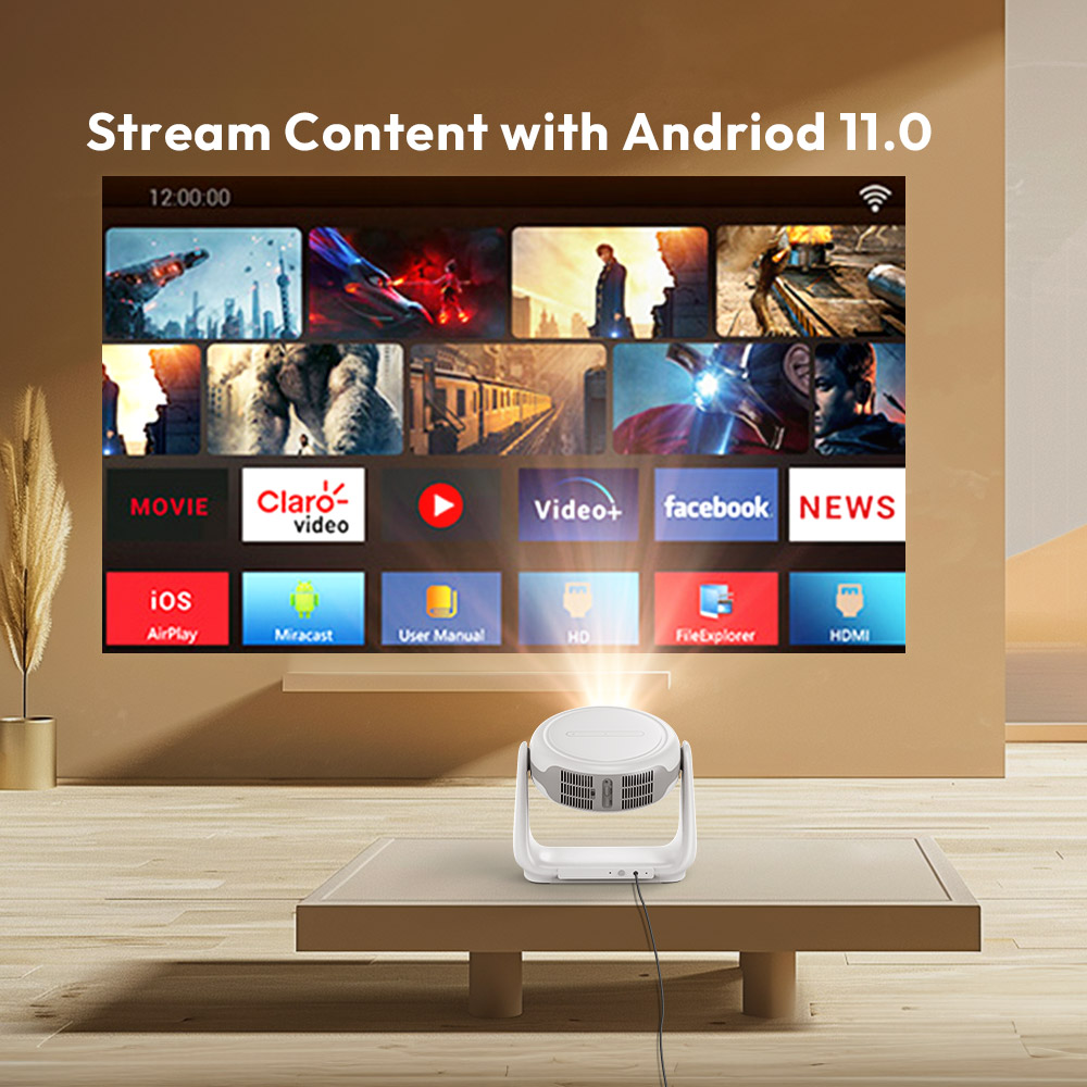 Vevshao A10 스마트 1080P 프로젝터 안드로 - Home Cinema Mini 리뷰 및 가격